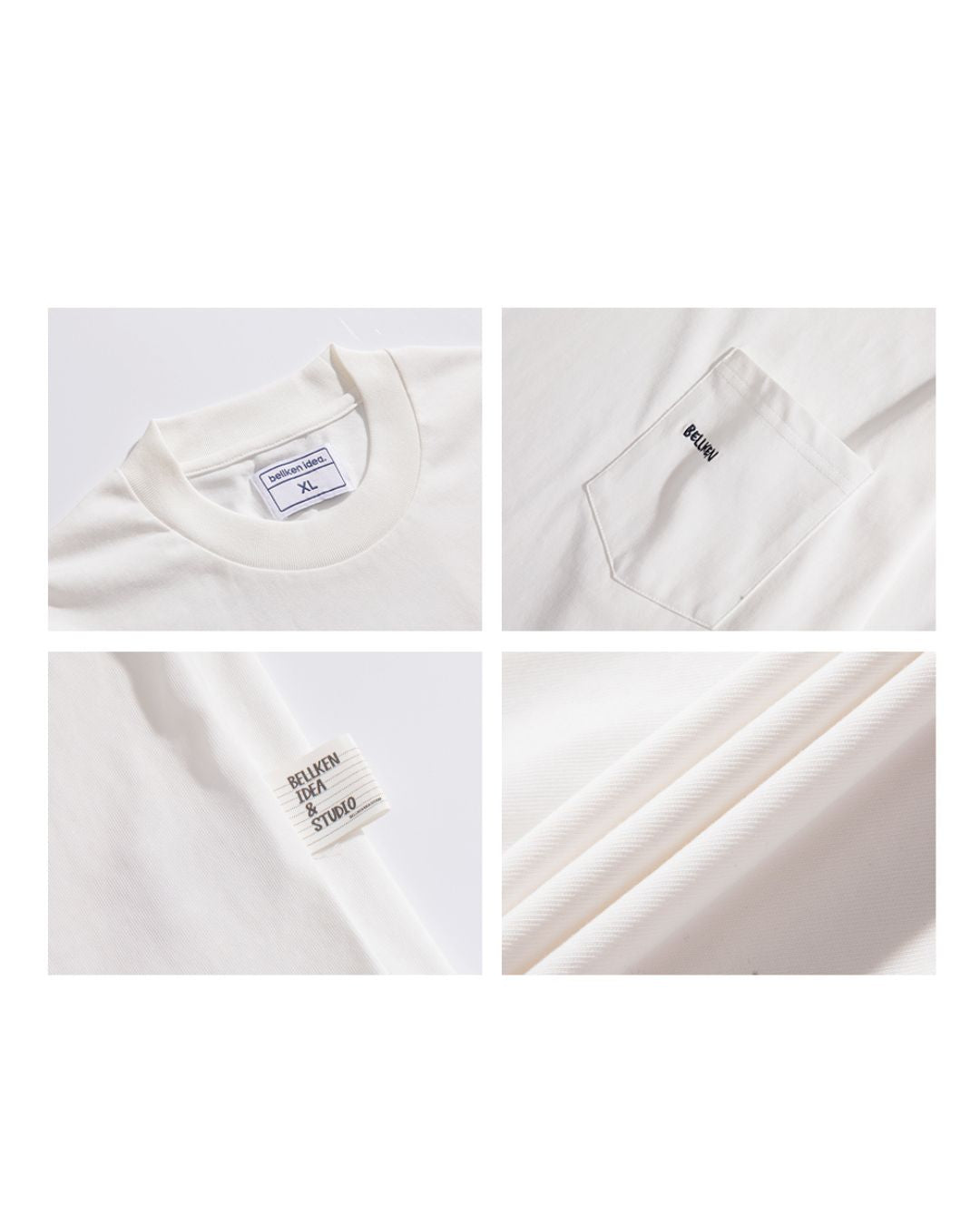 POCKET EMBROIDERY LONG TEE W1495