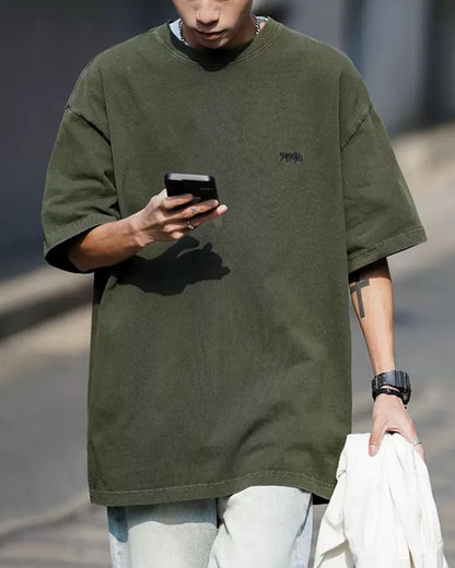 PIGMENT DYED LOGO TEE W1455