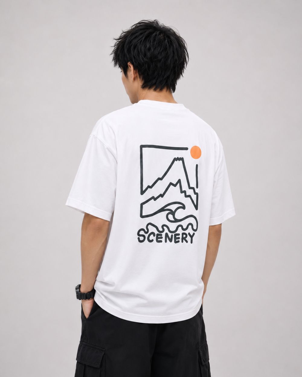 COTTON SCENERY GRAPHIC TEE W1730
