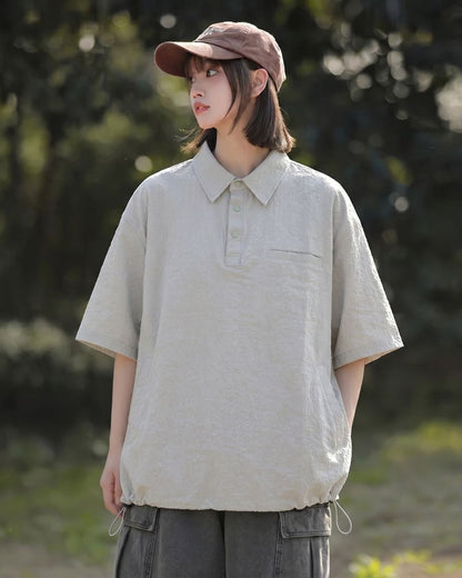 SEERSUCKER POLO SHIRTS W1621