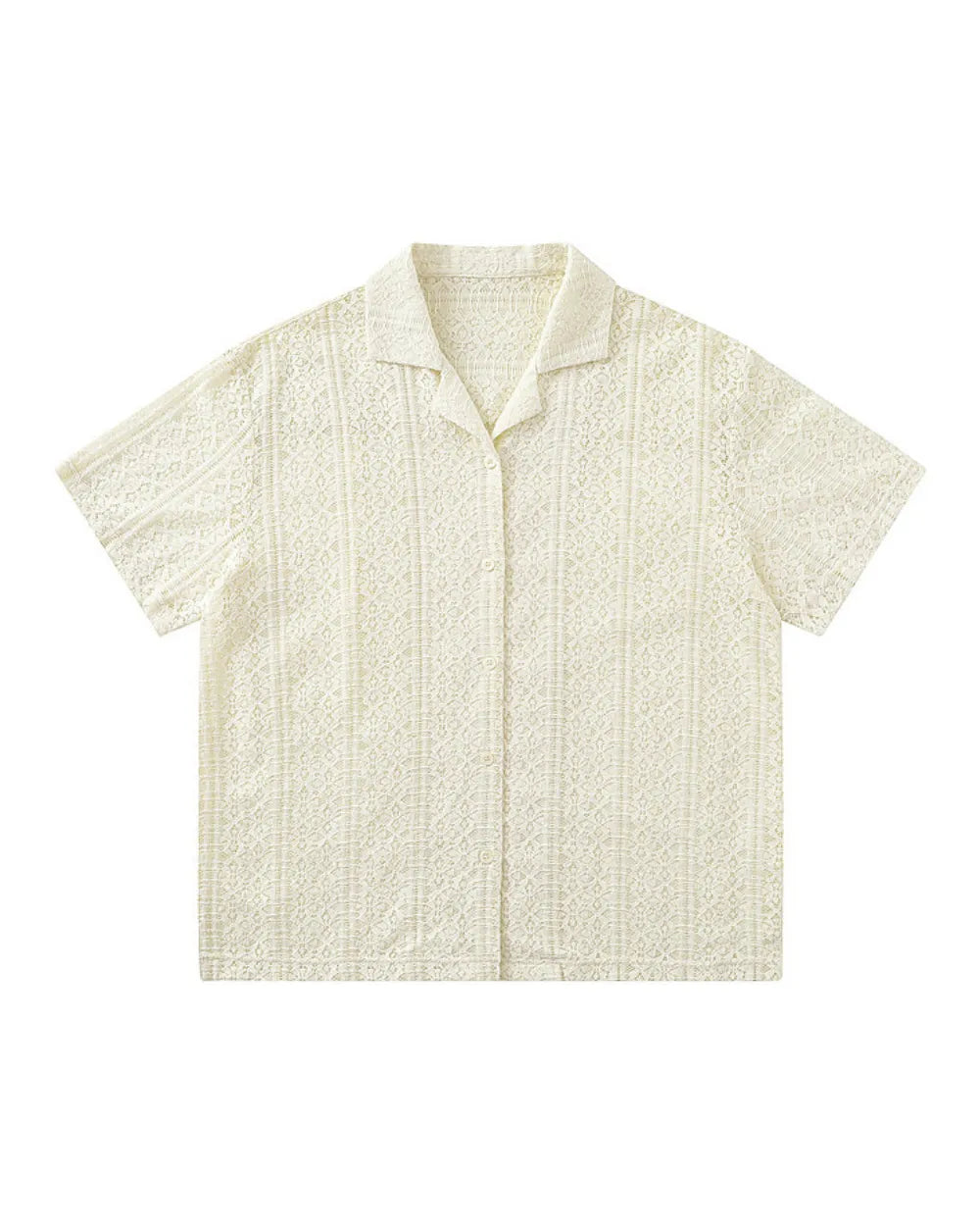 MESH OPEN COLLAR SHIRTS W1682