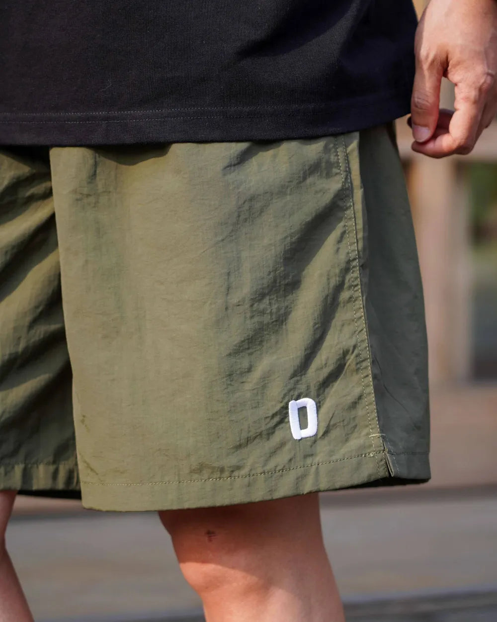D EMBROIDERY NYLON SHORTS W1762