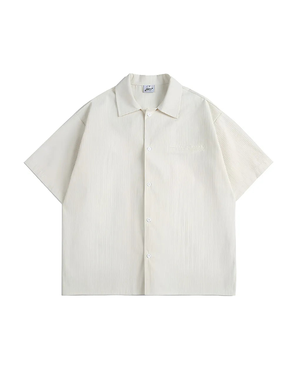 STRIPE OPEN COLLAR SHIRTS W1791