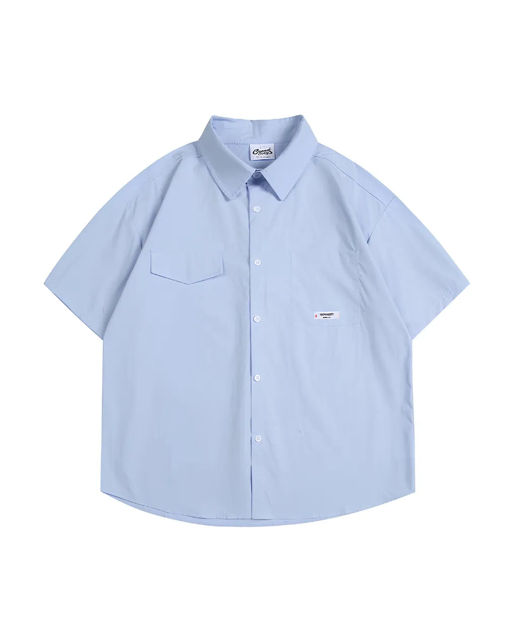 LOOSE SOLID POCKET SHIRTS W1792