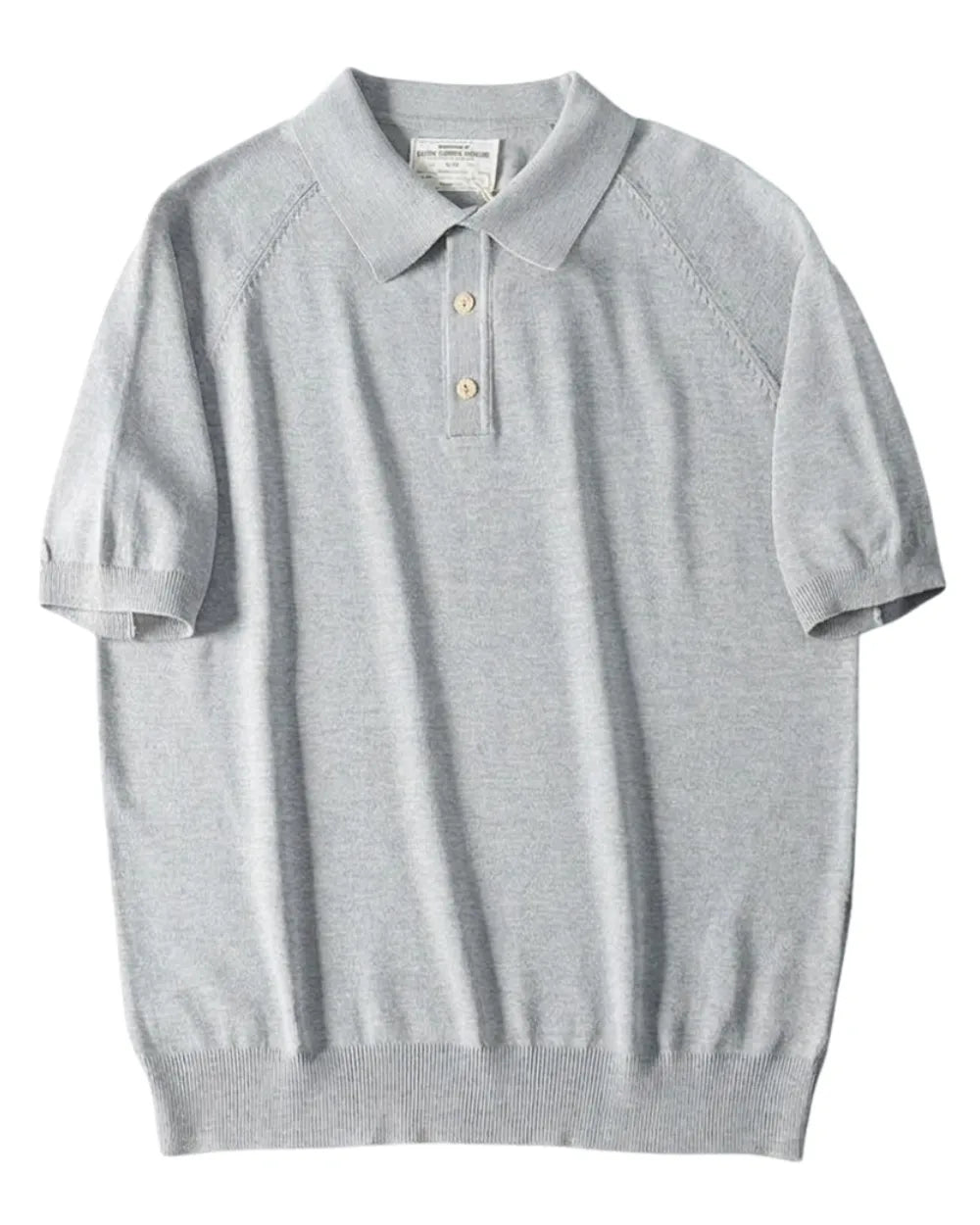KNIT RAGLAN POLO W1793
