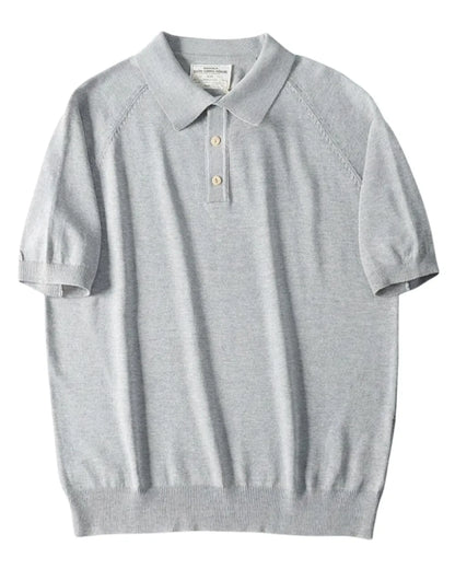 KNIT RAGLAN POLO W1793