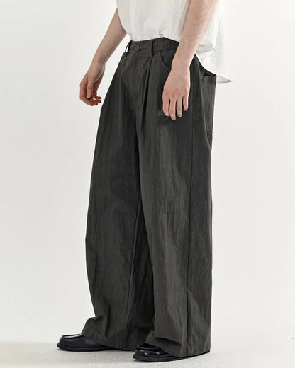 WASHED NYLON PANTS W1720