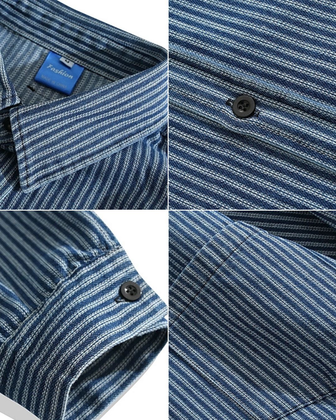 STRIPE RELAXED SHIRTS W1509