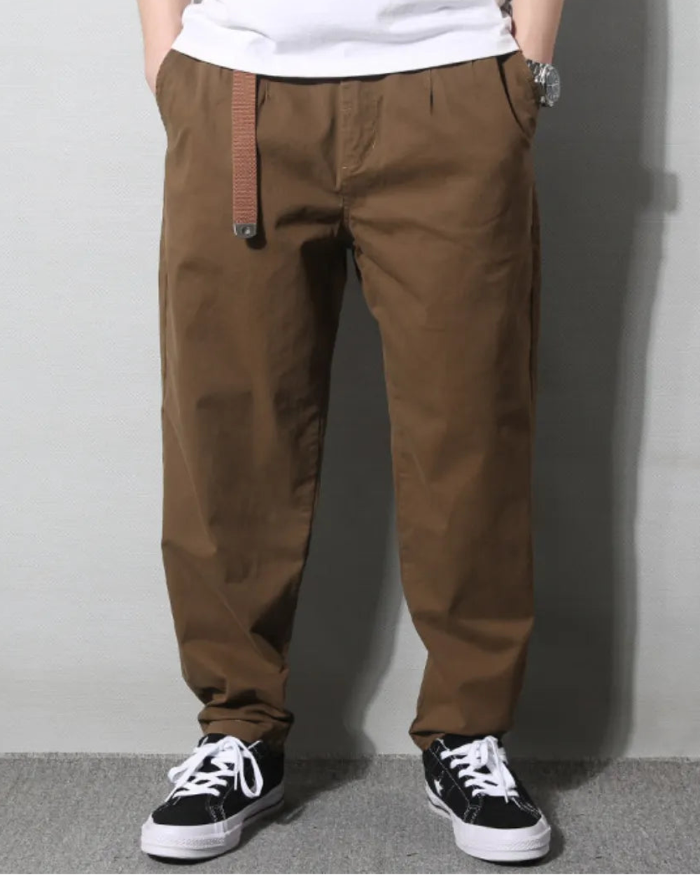 LOOSE FIT CHINO PANTS W1871