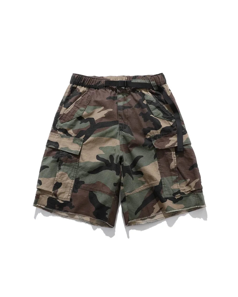 CAMOUFLAGE SIDE POCKET SHORTS W1710