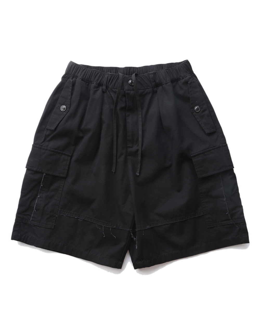 WASHED COTTON CARGO SHORTS W1643