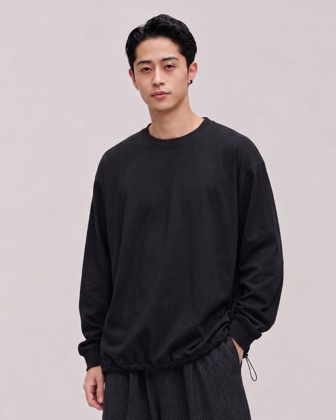 DRAWCORD LONG TEE W1614