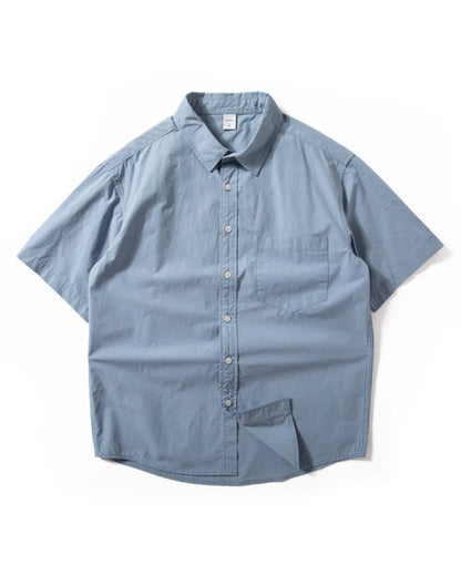 SOLID LOOSE SHIRTS W1739