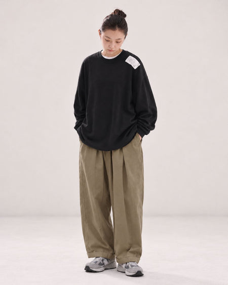 TUCK WIDE CHINO PANTS W1836