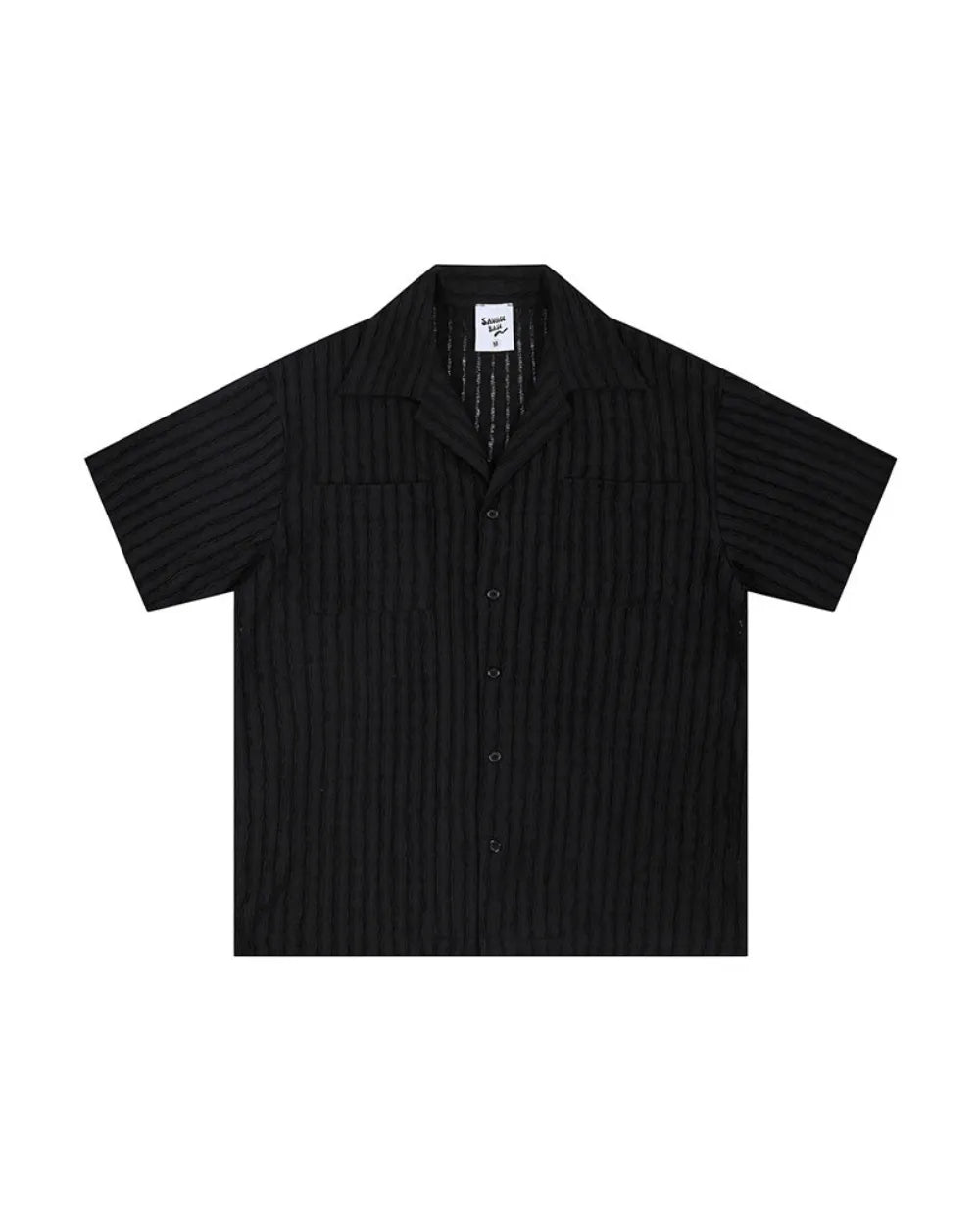 SHEER STRIPE SIMPLE SHIRTS W1706