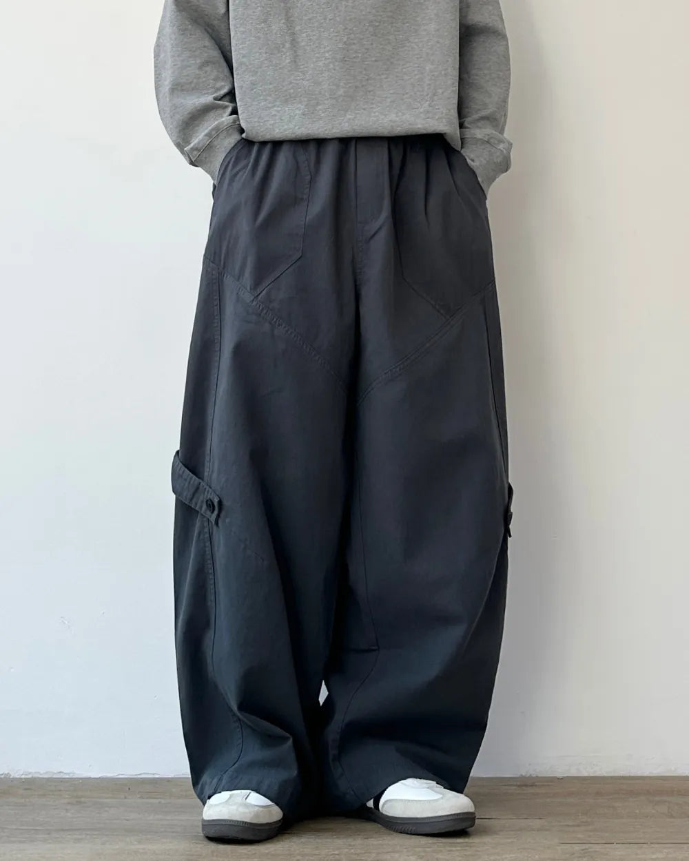 WIDE RELAXED CARGO PANTS W1805