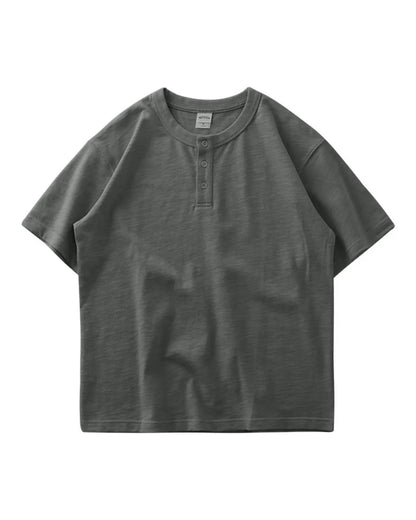 HENLEY NECK TEE W1761