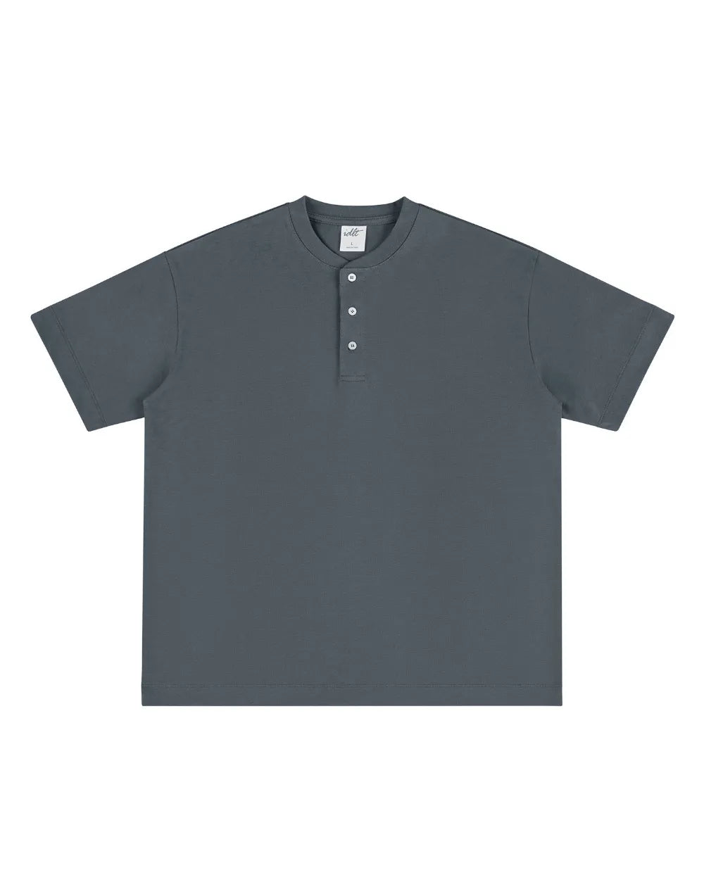 LOOSE HENLEY NECK T‑SHIRTS W1764