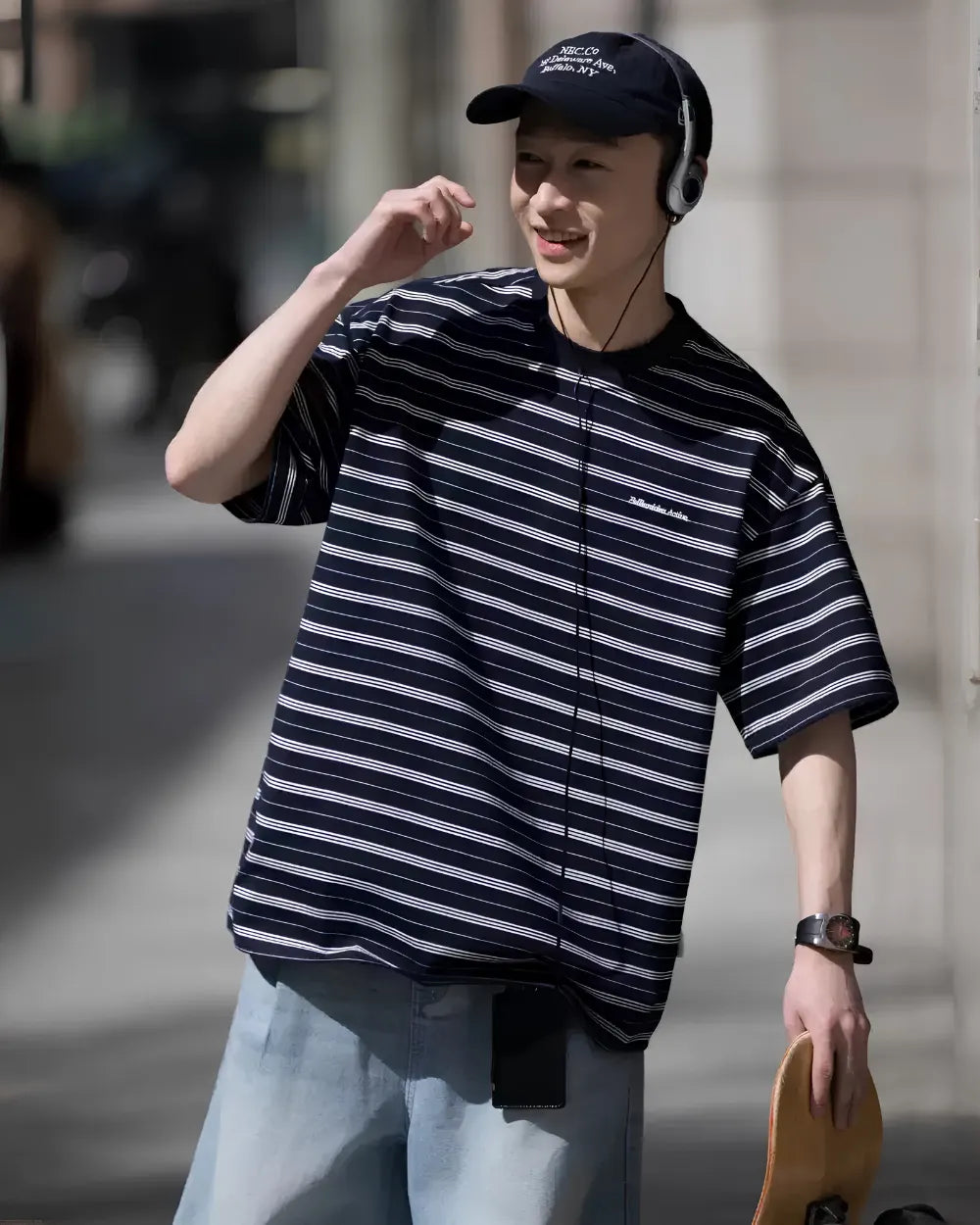 BORDER UNISEX COTTON-POLY TEE W1635