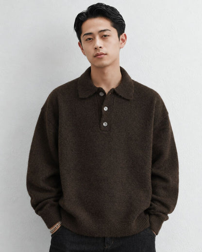 WOOL BLEND POLO NECK KNIT W1508