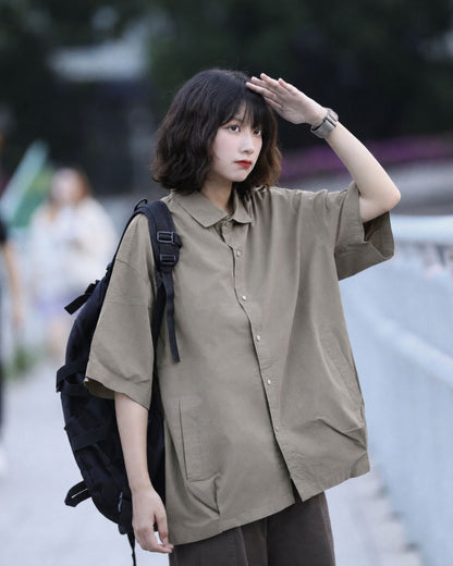 LOOSE PATCH POCKET SHIRTS W1757