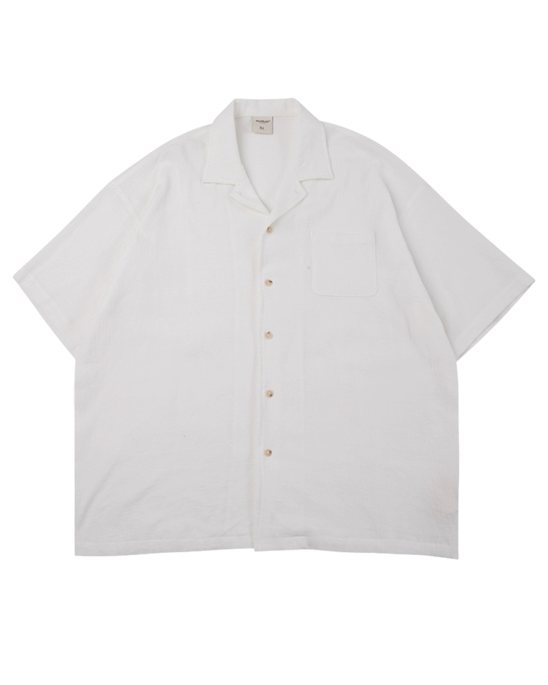 SOFT SEERSUCKER OPEN COLLAR SHIRTS W1454