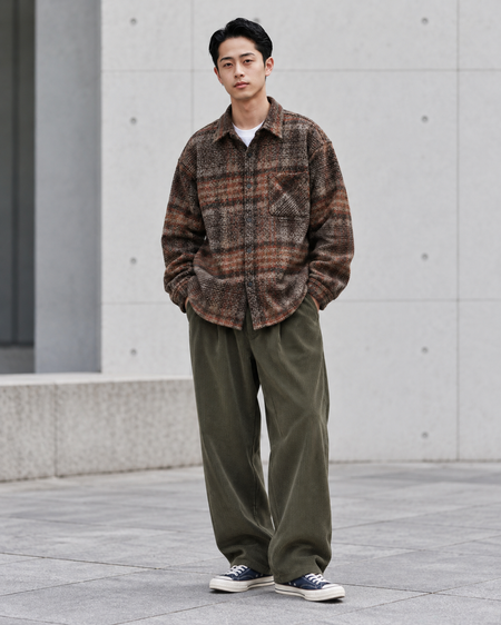 RETRO CHECK JACKET W1366