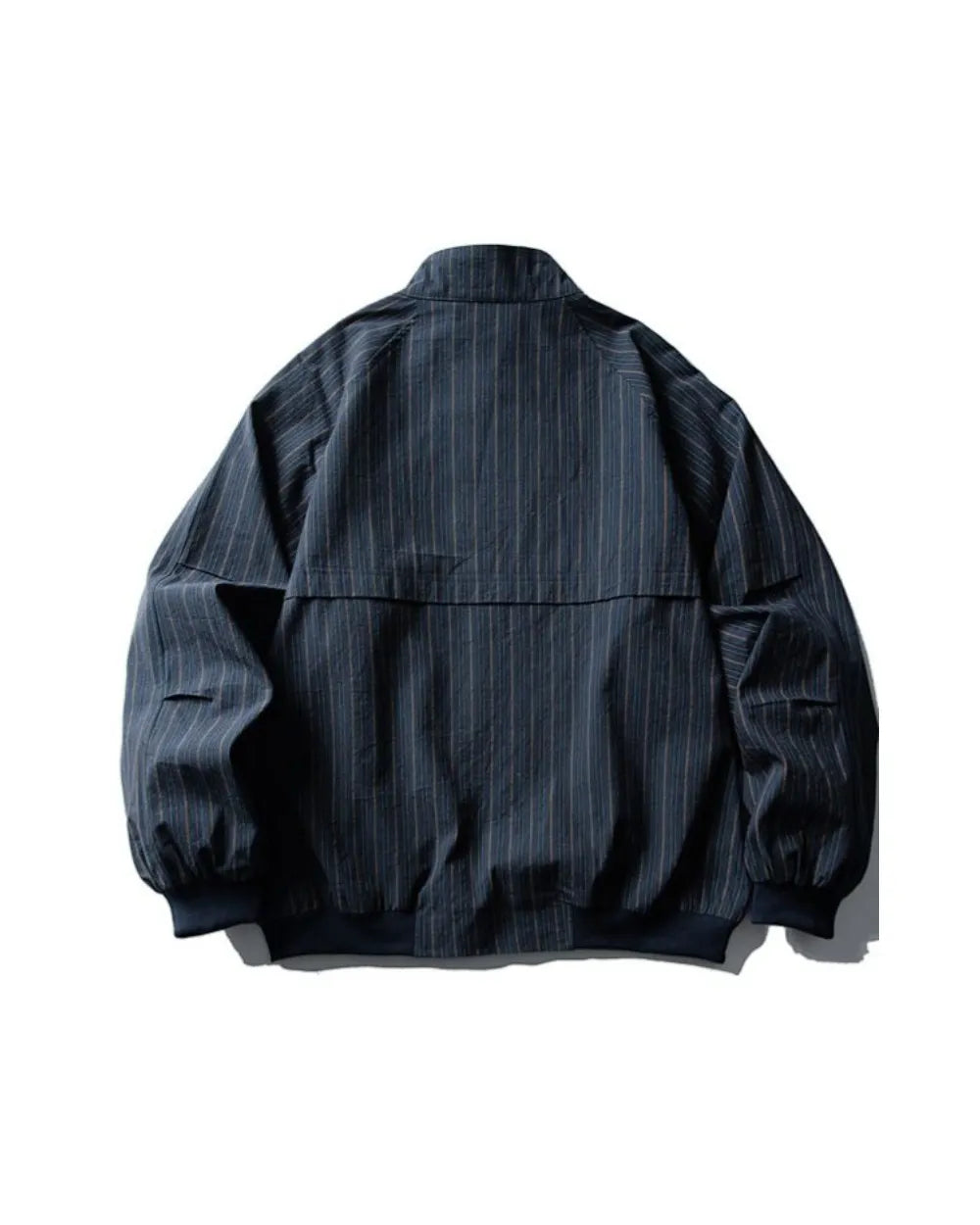 STRIPED STAND COLLAR JACKET W1869
