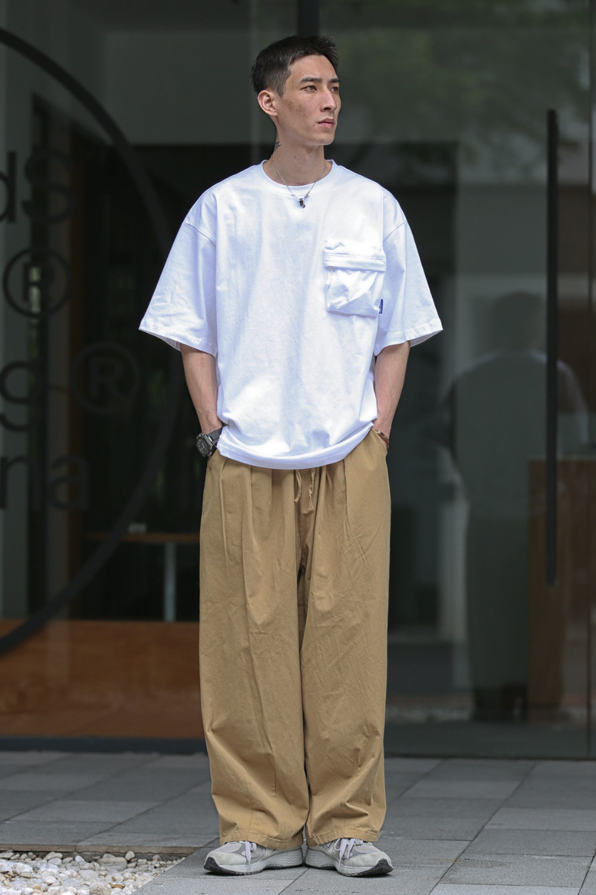 RELAX WIDE CHINO PANTS W374