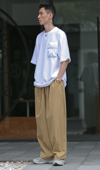 RELAX WIDE CHINO PANTS W374