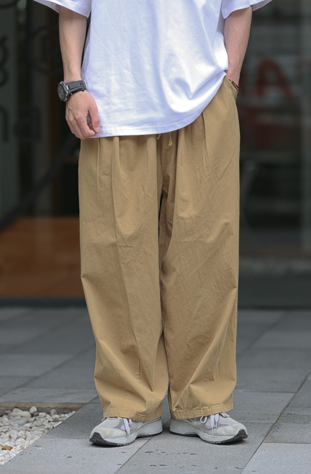 RELAX WIDE CHINO PANTS W374 WGONG