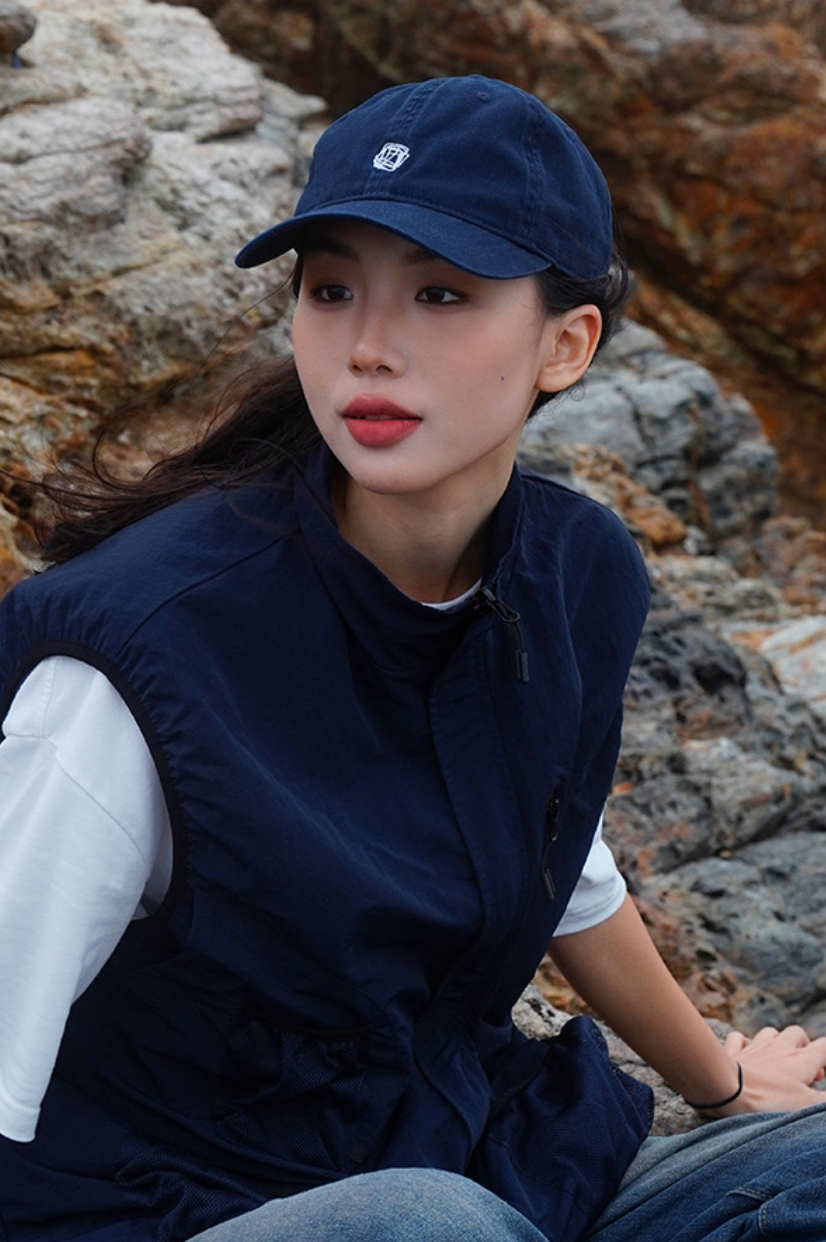 THE HOBOO SQUARE LOGO TWILL CAP W476