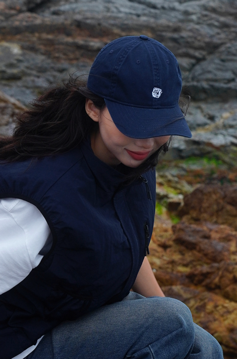 THE HOBOO SQUARE LOGO TWILL CAP W476