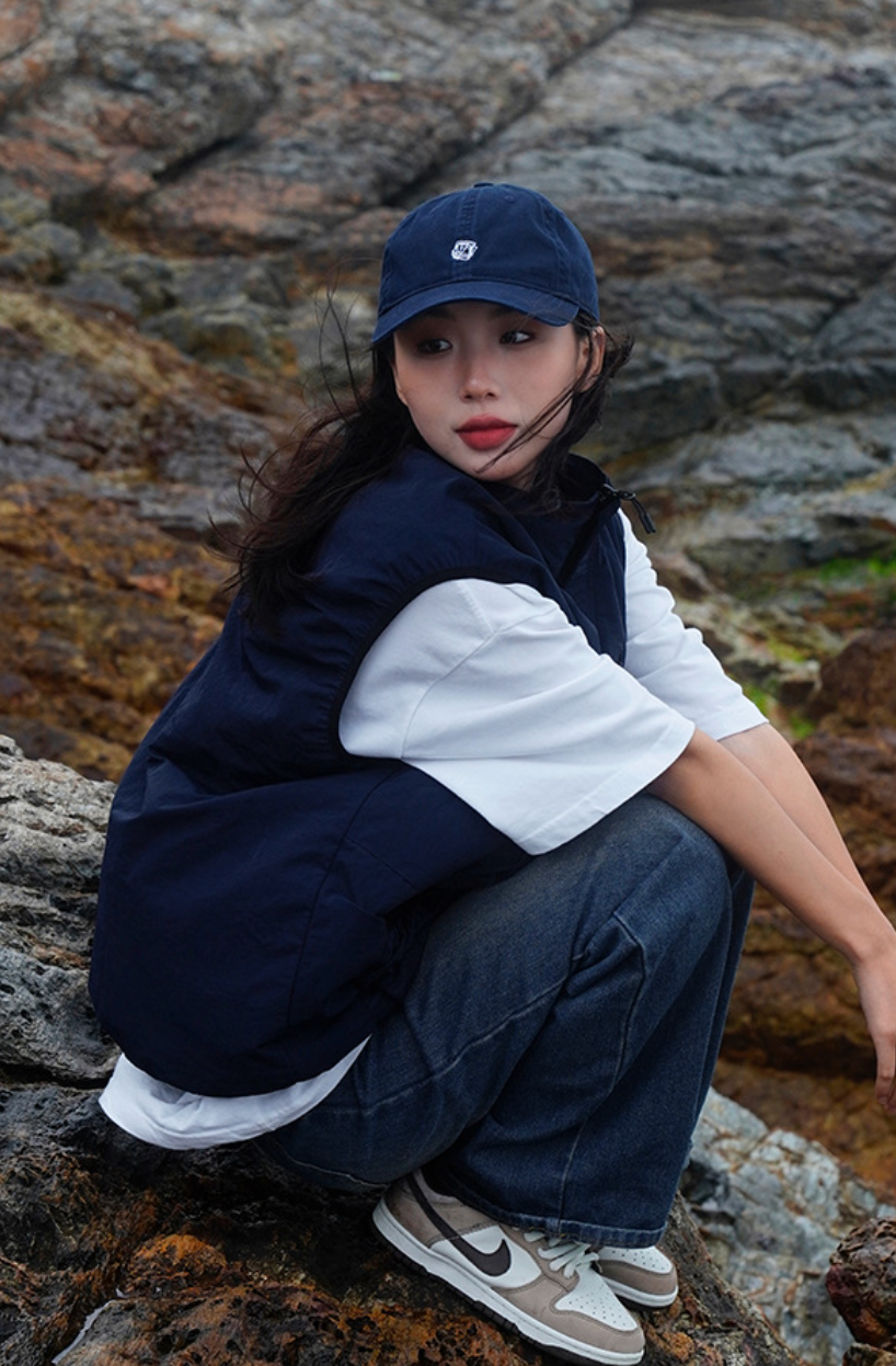 THE HOBOO SQUARE LOGO TWILL CAP W476