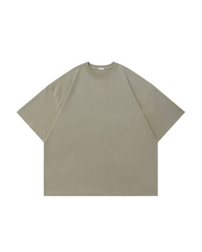 OVERDYED COTTON OVERSIZED T‑SHIRTS W1456