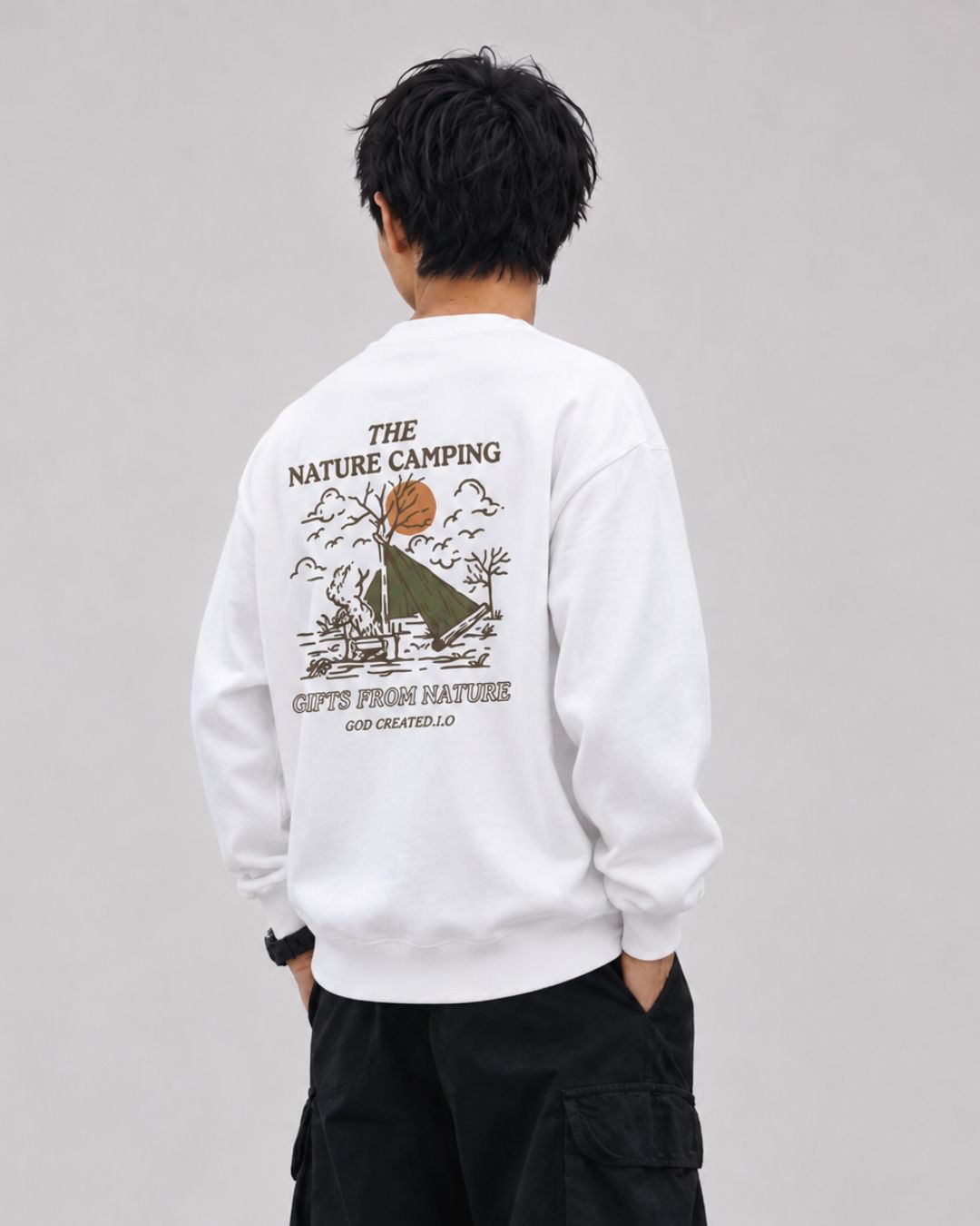 OUTDOOR PRINT SWEATSHIRT W1864