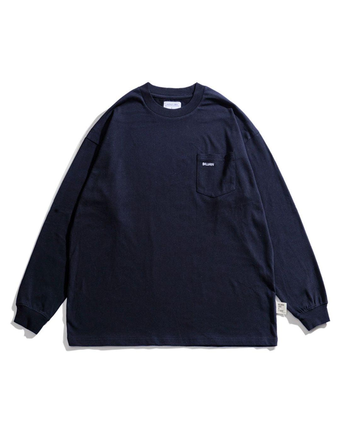 POCKET EMBROIDERY LONG TEE W1495