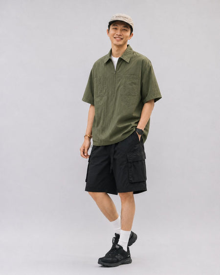 NYLON ZIP PULLOVER W1608