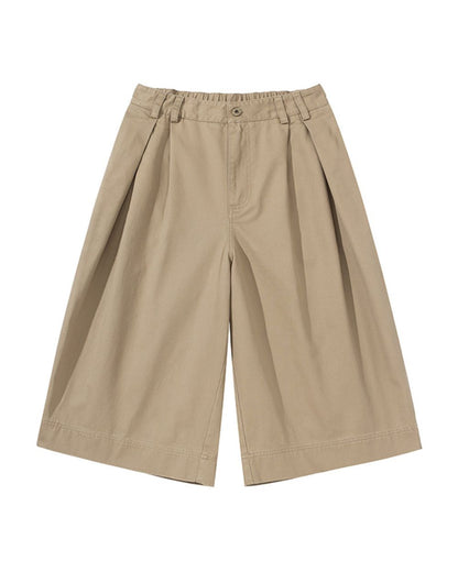 TWO TUCK WIDE SHORTS W1629