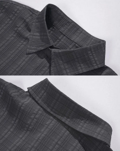 STRIPED LOOSE SHIRTS W1763