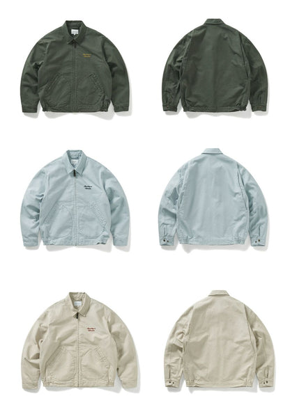 COTTON EMBROIDERY TRUCKER JACKET W1521