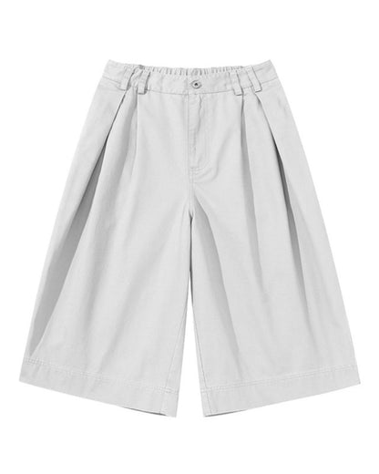 TWO TUCK WIDE SHORTS W1629