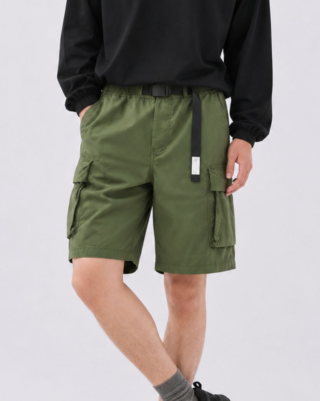 BELTED CARGO SHORTS W1654