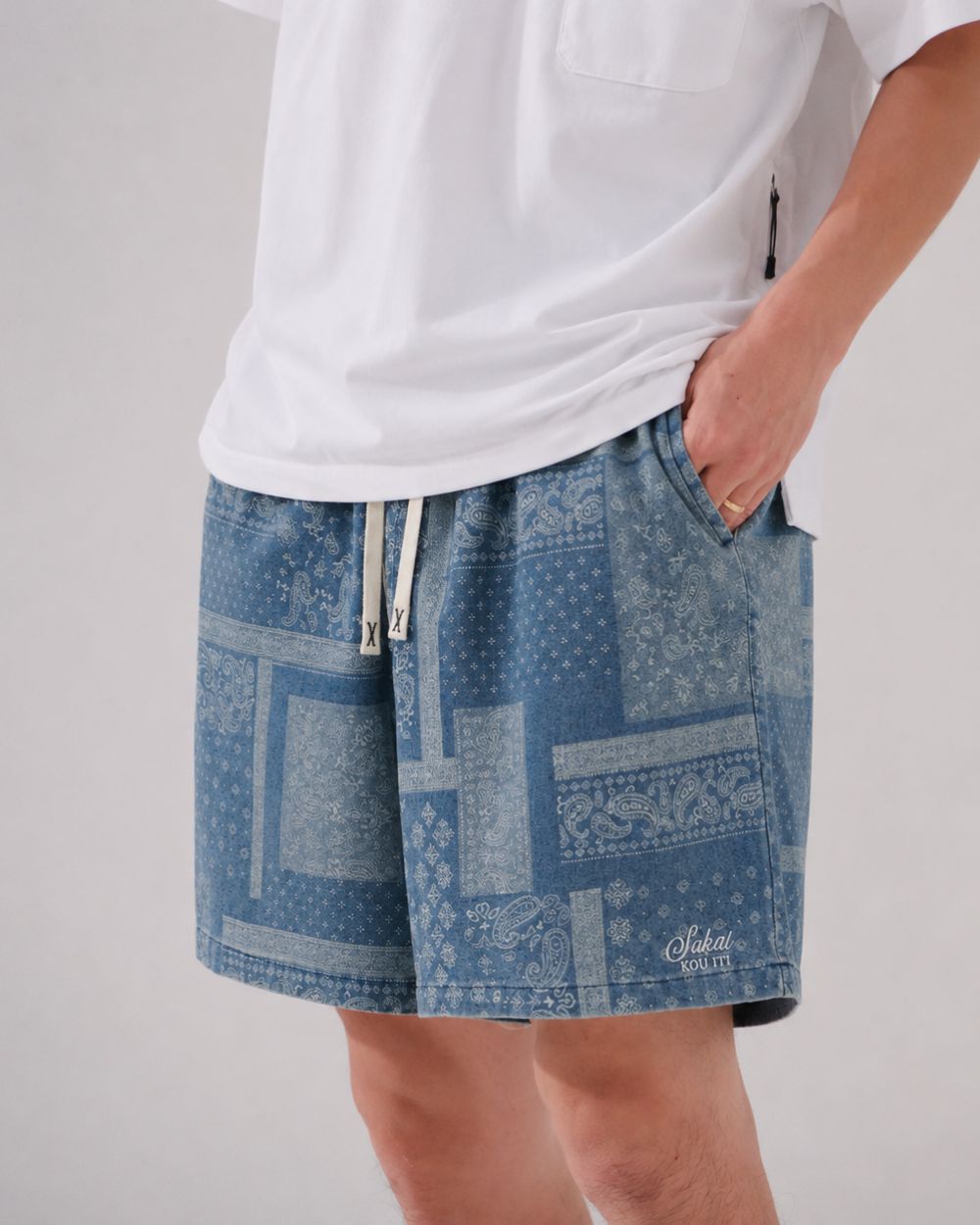 VINTAGE PAISLEY SHORTS W1704