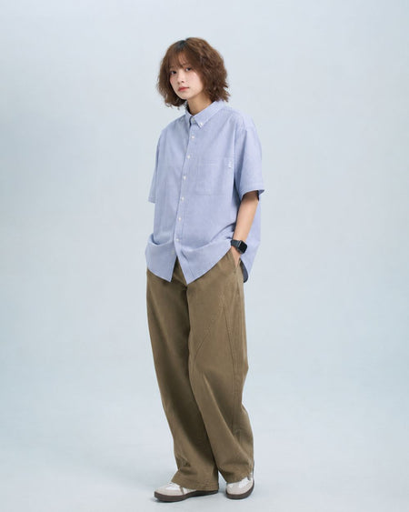 TUCK WIDE PANTS W1788