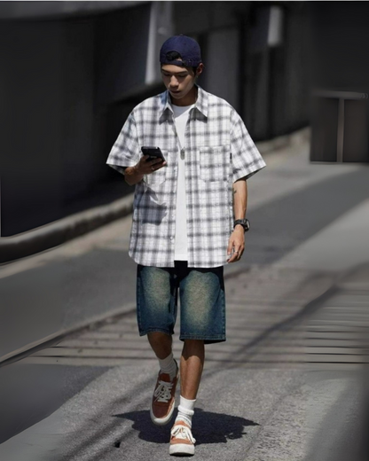COTTON TOUCH PLAID SHIRTS W1461
