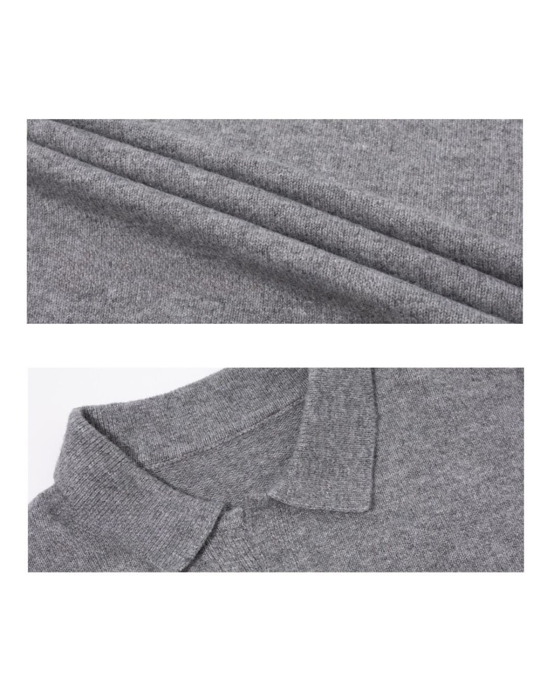 BRUSHED POLO COLLAR RELAXED KNIT W1498