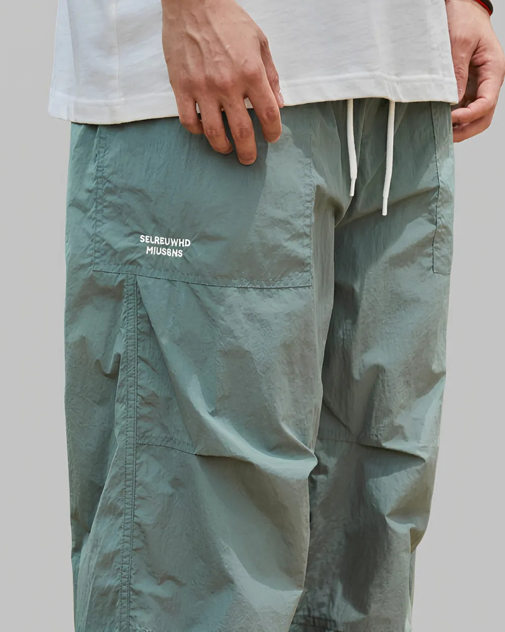 NYLON PARACHUTE CARGO PANTS W1684