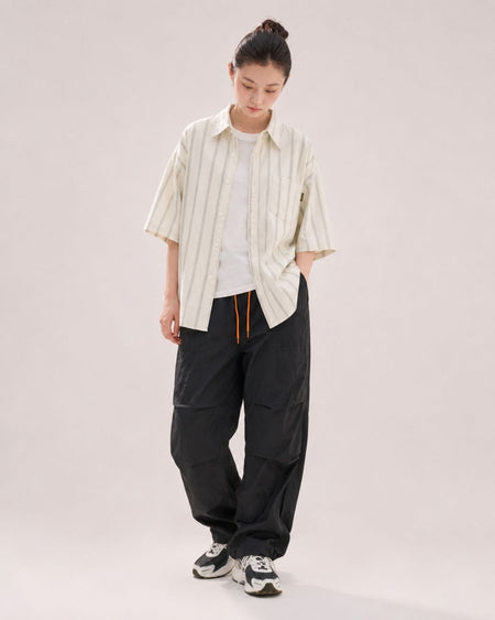 RELAX STRIPE SHORT SLEEVE SHIRTS W209