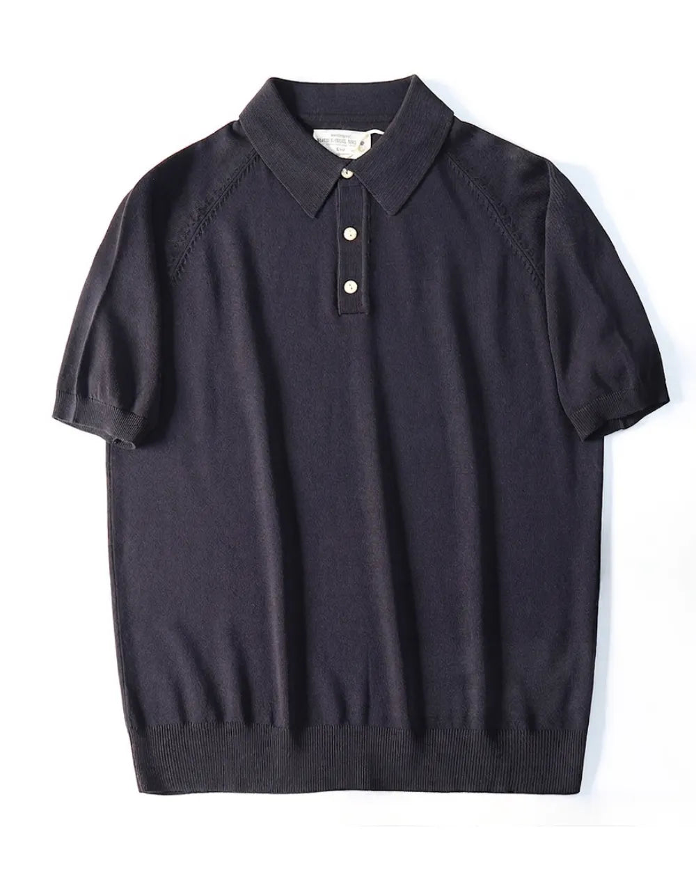 KNIT RAGLAN POLO W1793
